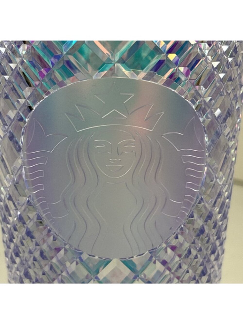 Starbucks Crystal Unicorn Jeweled Cup Iridescent Studded Tumbler 24oz (no straw) - Picture 3 of 4